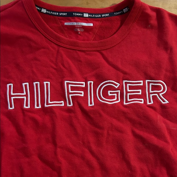 EUC Tommy Hilfiger Red Sport Sweatshirt - Picture 3 of 7